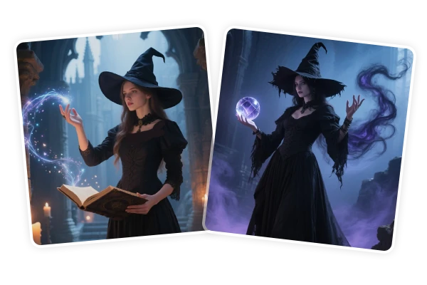 AI自訂女巫效果