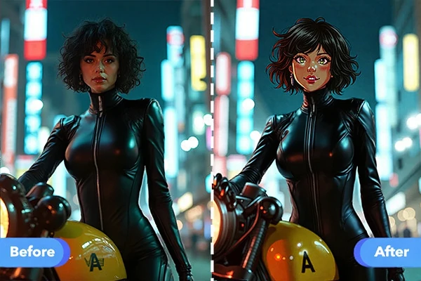 Convert an image to AI art with Flux ControlNet