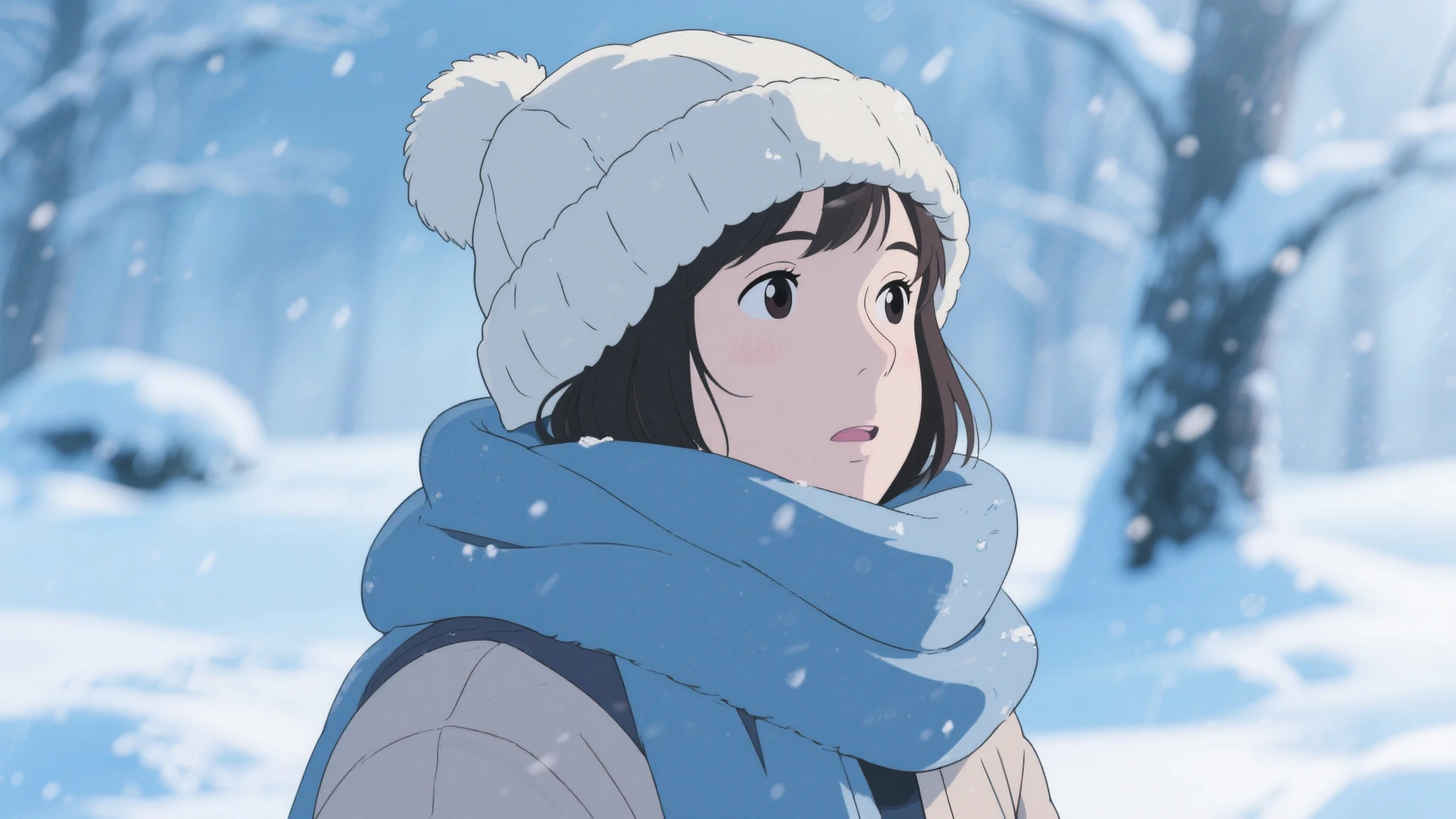 Studio Ghibli AI video generator before and after - portrait