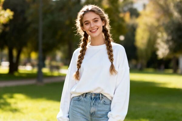 AI Short Braids Before and After