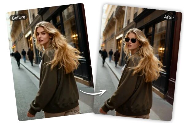 Before and after comparison of Nano Banana Pro image editing