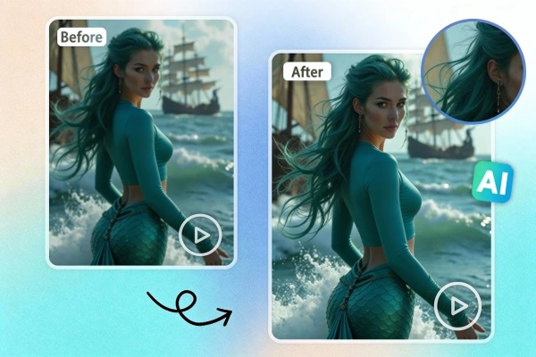 Enhance video quality easily with the AI video enhancer