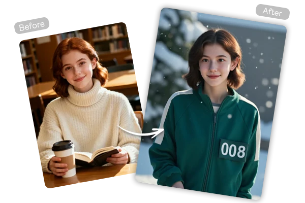 女性競爭者前後