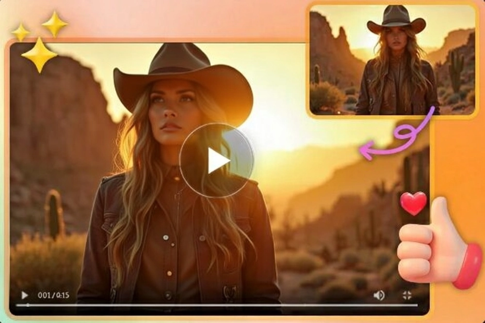 Turn an image to a video with AI