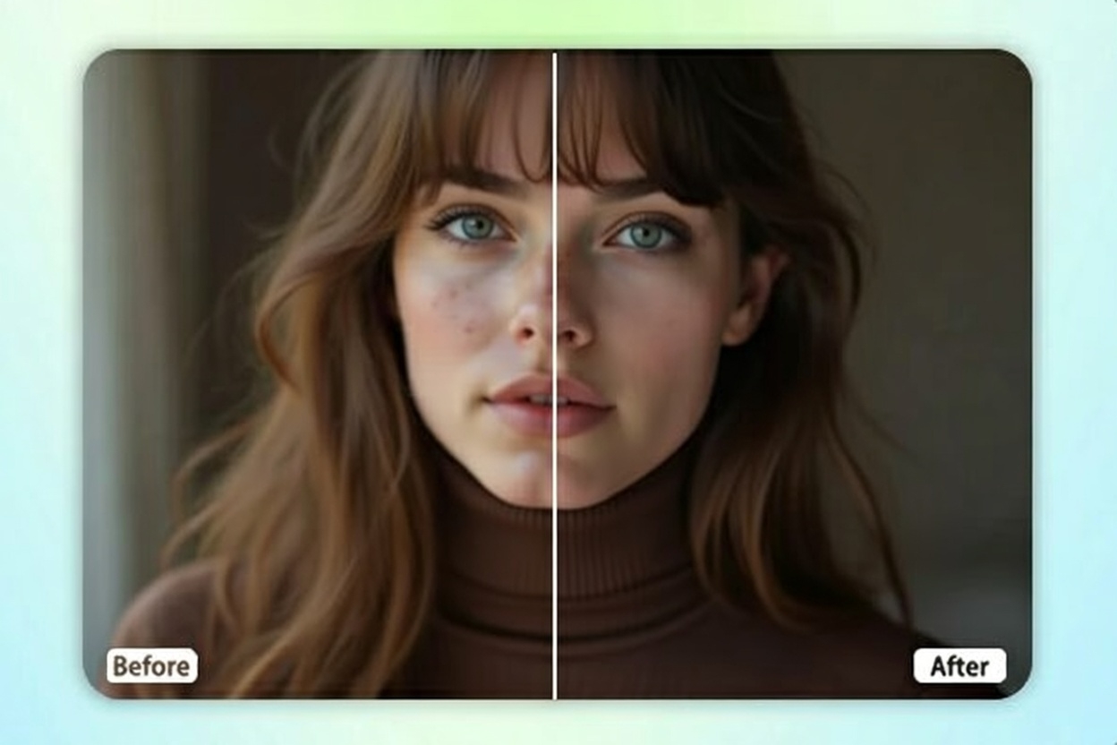 Enhance a blurry face image