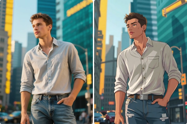 Convert an image to AI art with Flux ControlNet