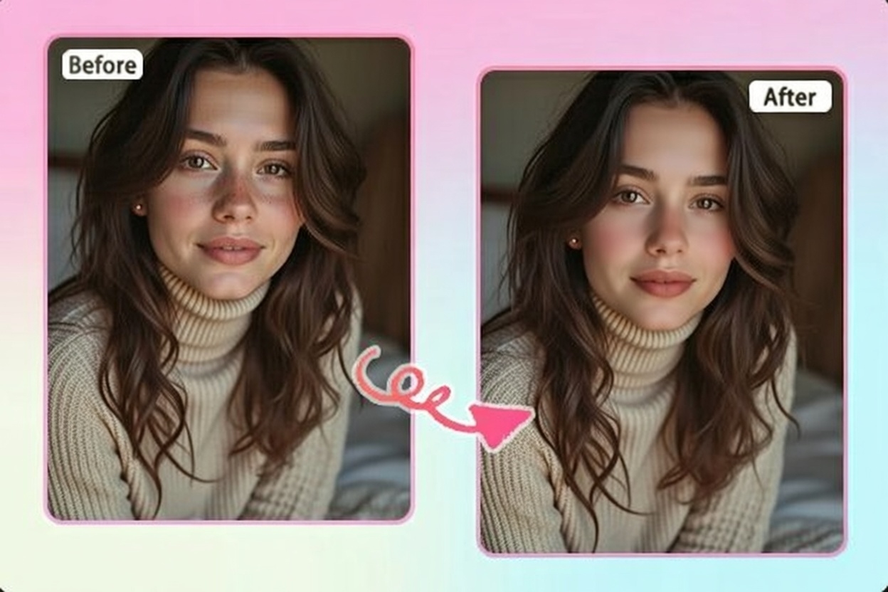 Beautify a portrait using AI