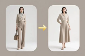 AI를 사용하여 사진에 정장을 적용하세요