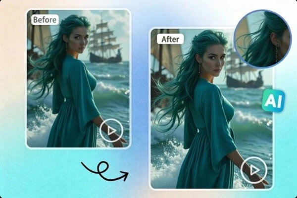 Verbessere einfach die Videoqualität mit dem KI-Video-Enhancer