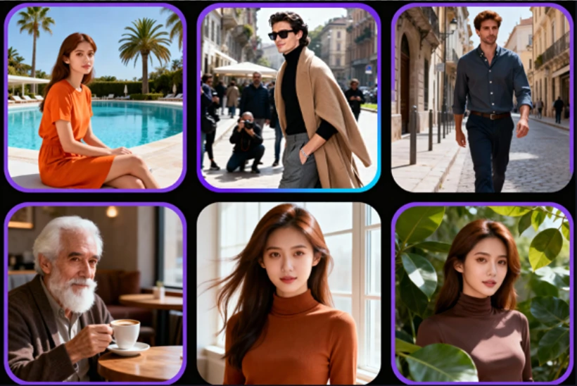 The result of using the AI human generator