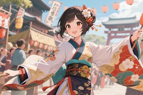 アニメキャラクタージェネレーターを使用した後の写真