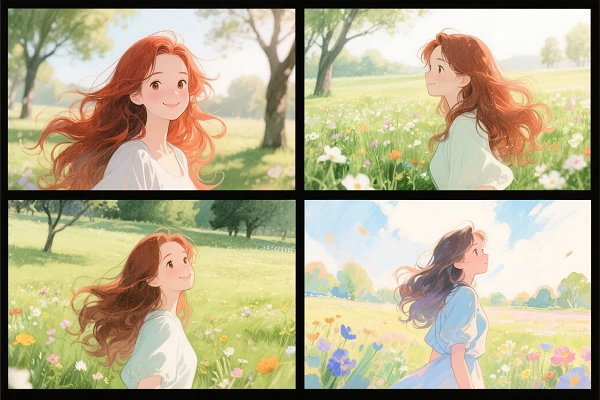 Different AI art styles