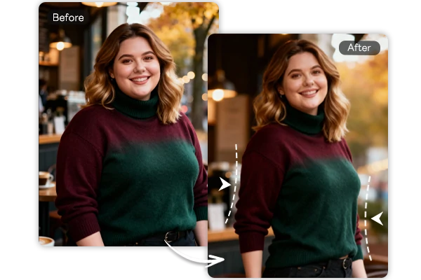 체중 감량 전후 사진