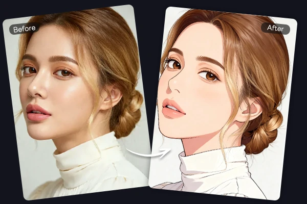 Convert a girl image to anime style