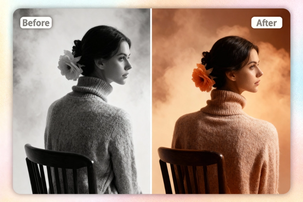 Colorea fotos en blanco y negro