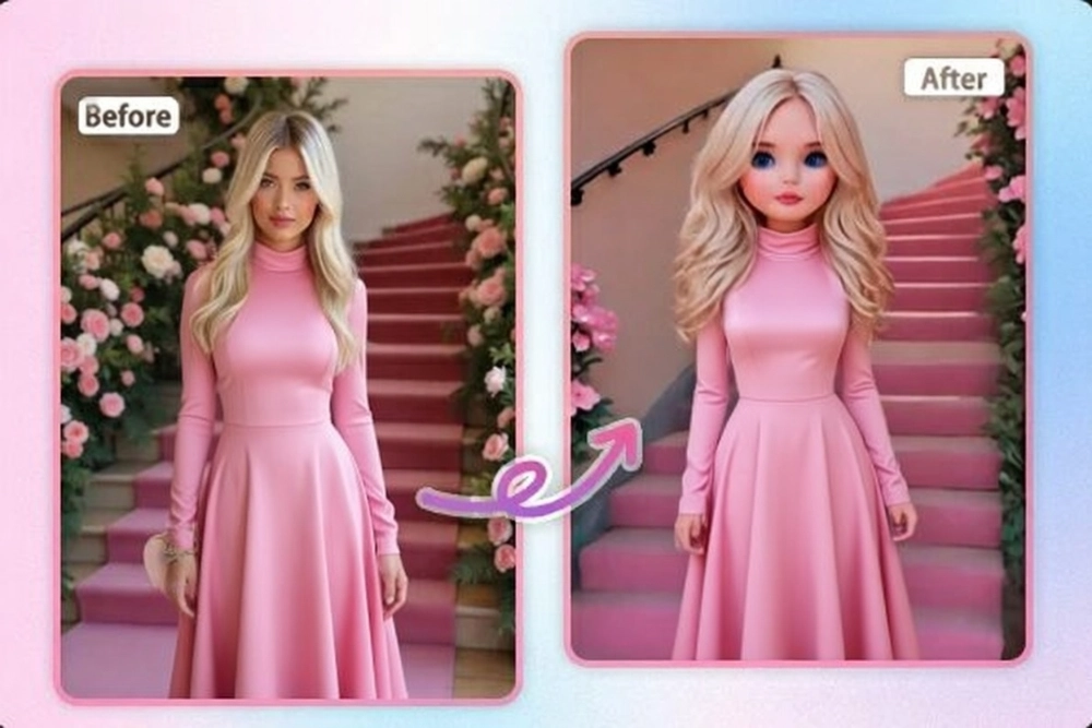 Transforme uma imagem em uma boneca Blythe