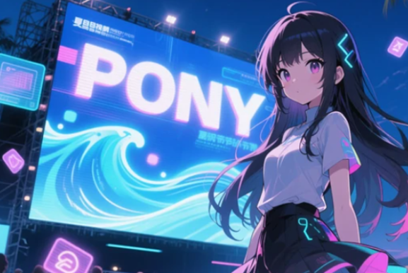 AI art created by the Pony model