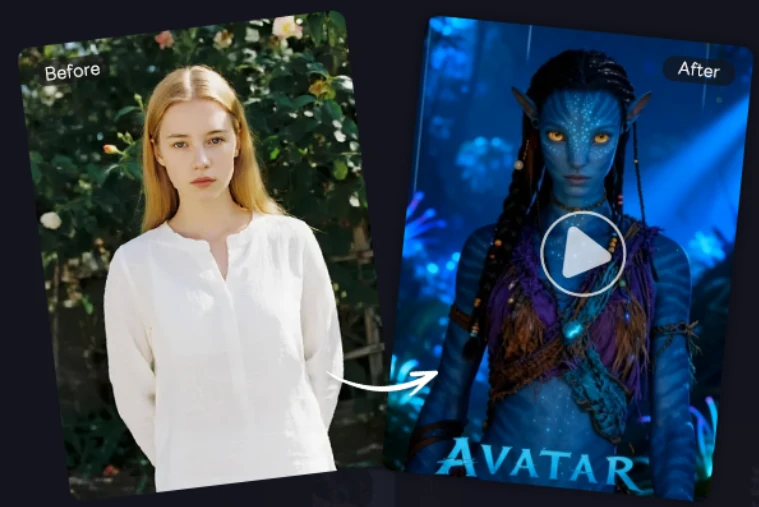 将女性肖像转变为阿凡达角色