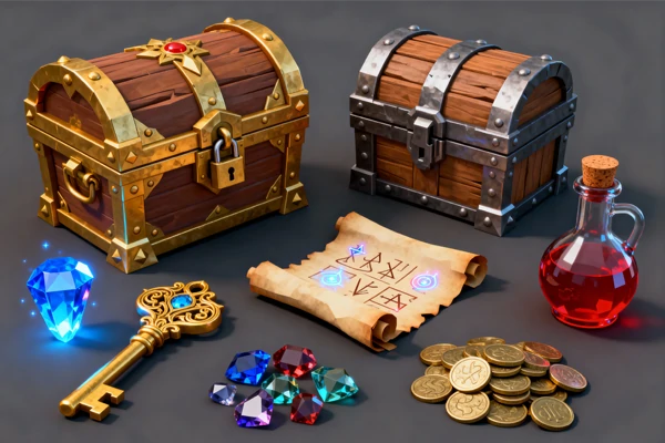 Various AI Game Asset Images