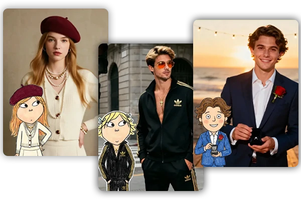 AI High-Quality Charlie and Lola Characters