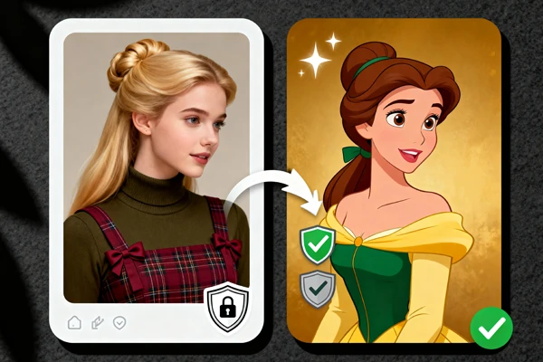 AI matches your Disney character privately and securely