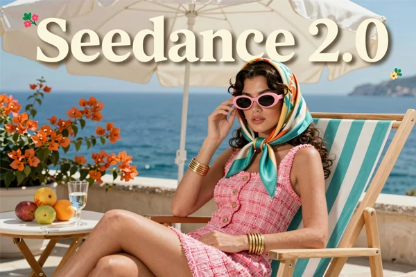 Seedance 2.0 multimodal AI video generator interface showing four input types