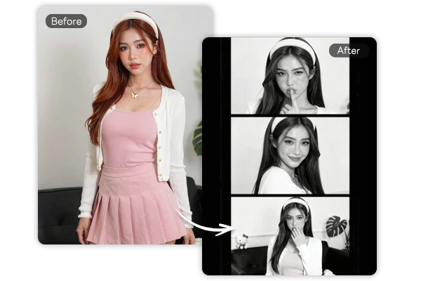 Apply AI Photo Booth to a Portrait