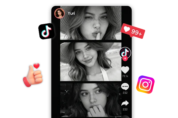 Share the Authentic AI Photo Booth Style Image on Social Media