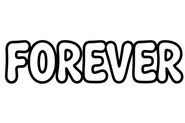 Hollow Bouncy Display Font (English)