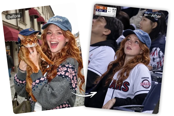 AI-generated baseball broadcast screenshot