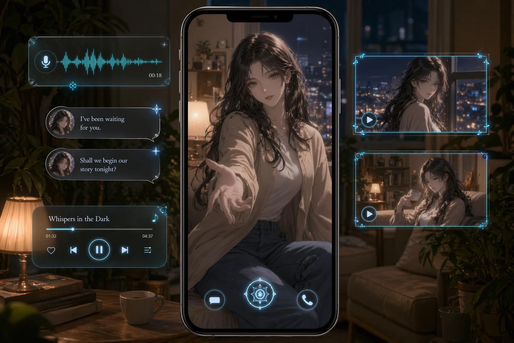 Visual Roleplay Scenes Generated during AI Chats