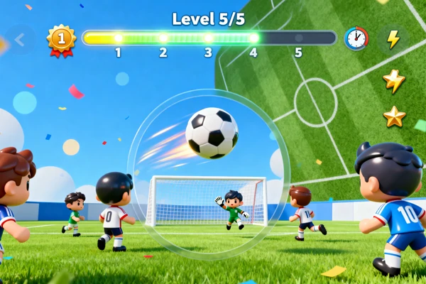 Cartoon world cup game screenshot