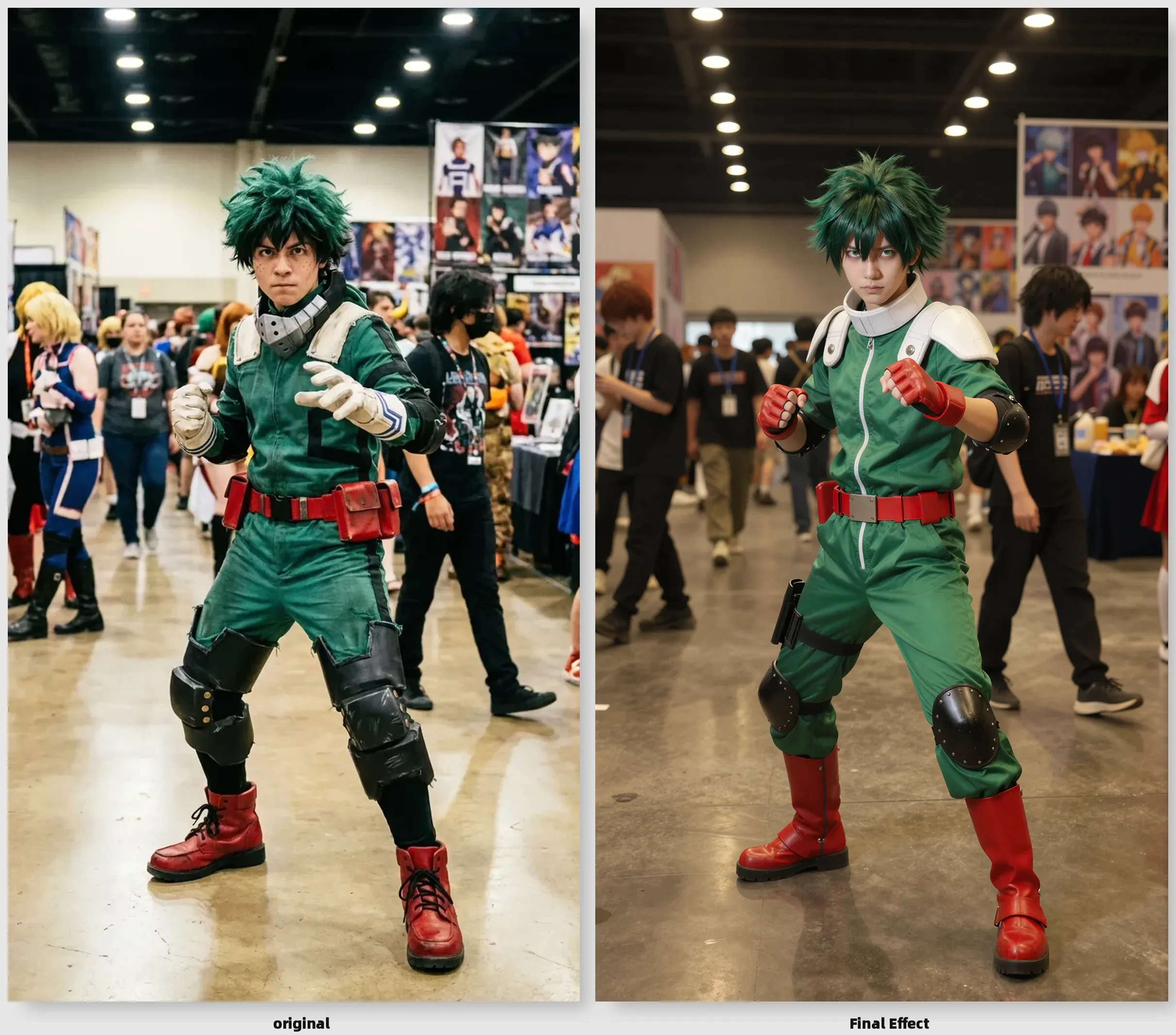 Two people in cosplay costumes