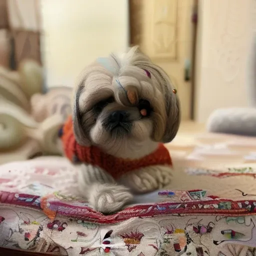 woolitize picture of a shitzu dog, uhd 8k, instagram contest winner, subtle