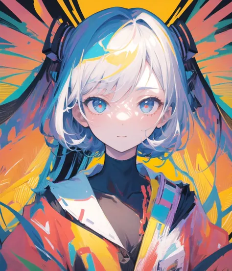 (flat color:0.9),(colorful:1.1),(masterpiece:1,2), best quality, masterpiece, highres, original, extremely detailed wallpaper, looking at viewer,,,1girl,solo,Bunny Girl,Portrait