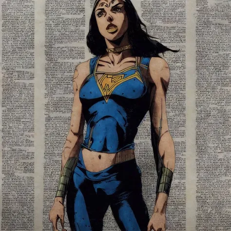 Gal Gadot, Very detailed, clean, high quality, sharp image, text, blurry, grainy, watermark, incoherent, smudged, collage, Saturno Butto