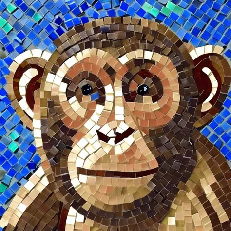 monkey Mosaic Art