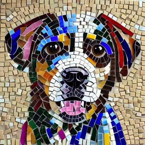 dog Mosaic Art