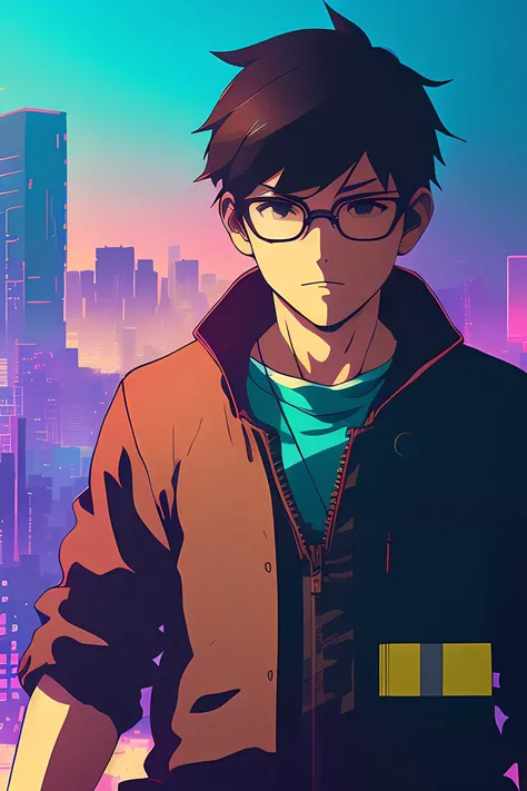 (kuvshinov:1.2), (dreamlikeart:1), (nvinkpunk:1), facefoward portrait of one handsome man wearing a safety helmet and wearing a buttoned long sleeve blue shirt and wearing clear industrial safety glasses, Stoic, gentle looking, neighborhood background, inspired on heartstone gta5 cover, | official behance hd artstation by Jesper Ejsing, by RHADS, Makoto Shinkai