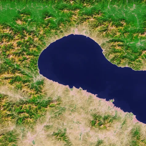 MapSatimageEU, cost, town, lake, hills, ocean