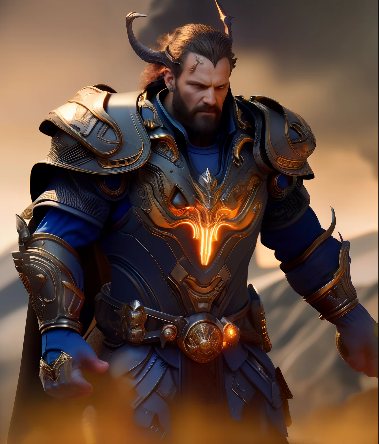Diablo action game cyborg viking, highly detailed, sharp focus, cinematic lighting, art, octane render, unreal engine lumen, very coherent. cinematic, hyper realism, high detail, octane render, 8k, Professional, masterpiece, commissioned