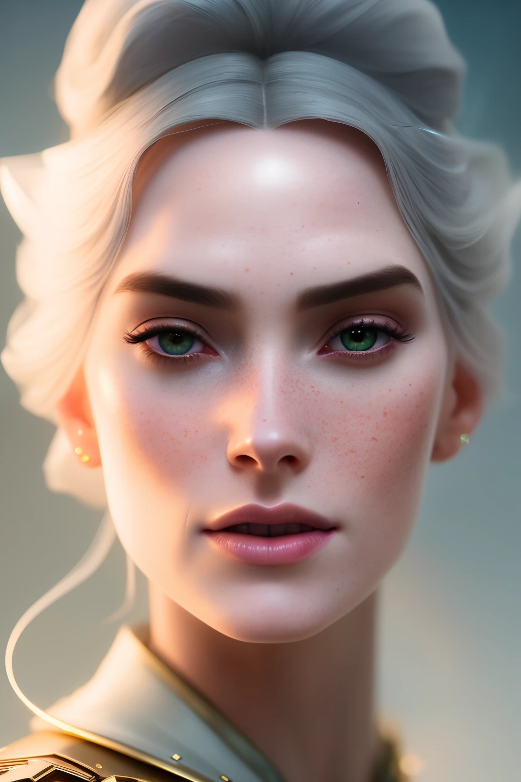 high detail RAW color Photo of pale beautiful 30yo woman with angular face, pointed chin, feminine, large eyes, cape, realistic, symmetrical, highly detailed, harsh lighting, cinematic lighting, art by artgerm and greg rutkowski and alphonse mucha, ((tornado, sparks, embers)) quad tails, serious eyes, contrast, textured skin, cold skin pores, 45 degree, hard light, gigapixel, feet visible, flawless face, freckles, 8k resolution, beautiful, cinematic, elegant, hyperrealistic, octane render, unreal, high definition, 8k resolution, highly detailed, photo taken with Sony a7R camera, DSLR lens