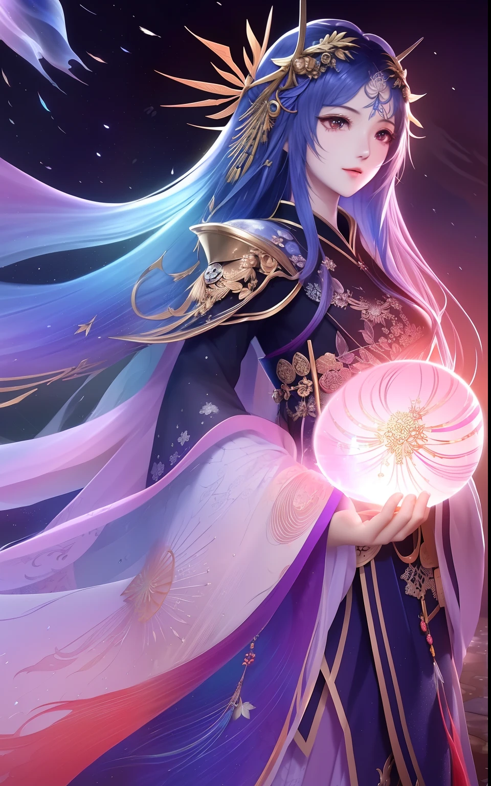 dramatic angle,(fluttered detailed color splashs), (illustration),(((1 girl))),(long hair),(rain:0.9),(hair ornament:1.4),there is an ancient palace beside the girl,chinese clothes,(focus on), color Ink wash painting,(color splashing),colorful splashing,(((colorful))),(sketch:0.8), Masterpiece,best quality, beautifully painted,highly detailed,(denoising:0.6),[splash ink],((ink refraction)), (beautiful detailed sky),moon,highly,detaild,(masterpiece, best quality, extremely detailed CG unity 8k wallpaper,masterpiece, best quality, ultra-detailed),(Lycoris radiata)