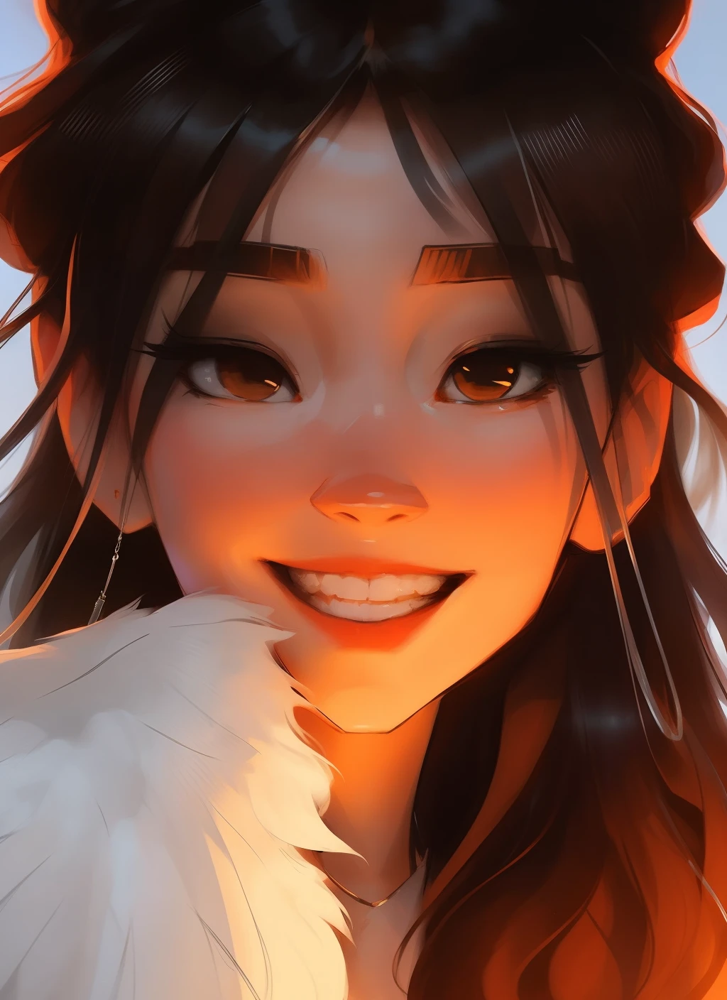 Amazing anatomy, girl, (fantastic horror perfect art, 64k ultra hd:1.1) much detailed:1|realistic | very very cute smile, fur, fur, beautiful cat ears, very long fluffy curly hair, beautiful detailed eyes, single person, fantasy art, trending on artstation, beautiful girl, photo, beautiful natural lighting, by Stanley Artgerm Lau, WLOP, Rossdraws, James Jean, Andrei Riabovitchev, Marc Simonetti, and Sakimichan, tranding on artstation, character design, tending on pinterest