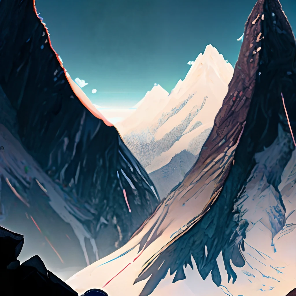 Standing at the summit, a glance at all the mountains makes them seem tiny