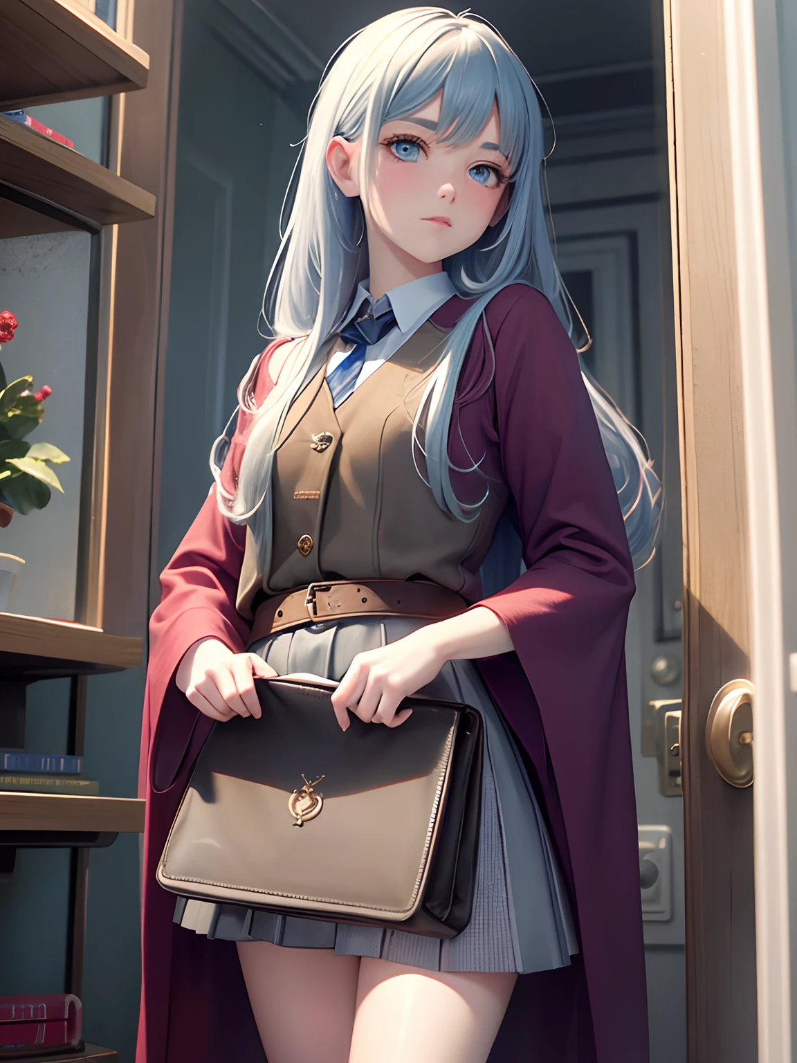 realistic, masterpiece, best quality, daily life in wizard school