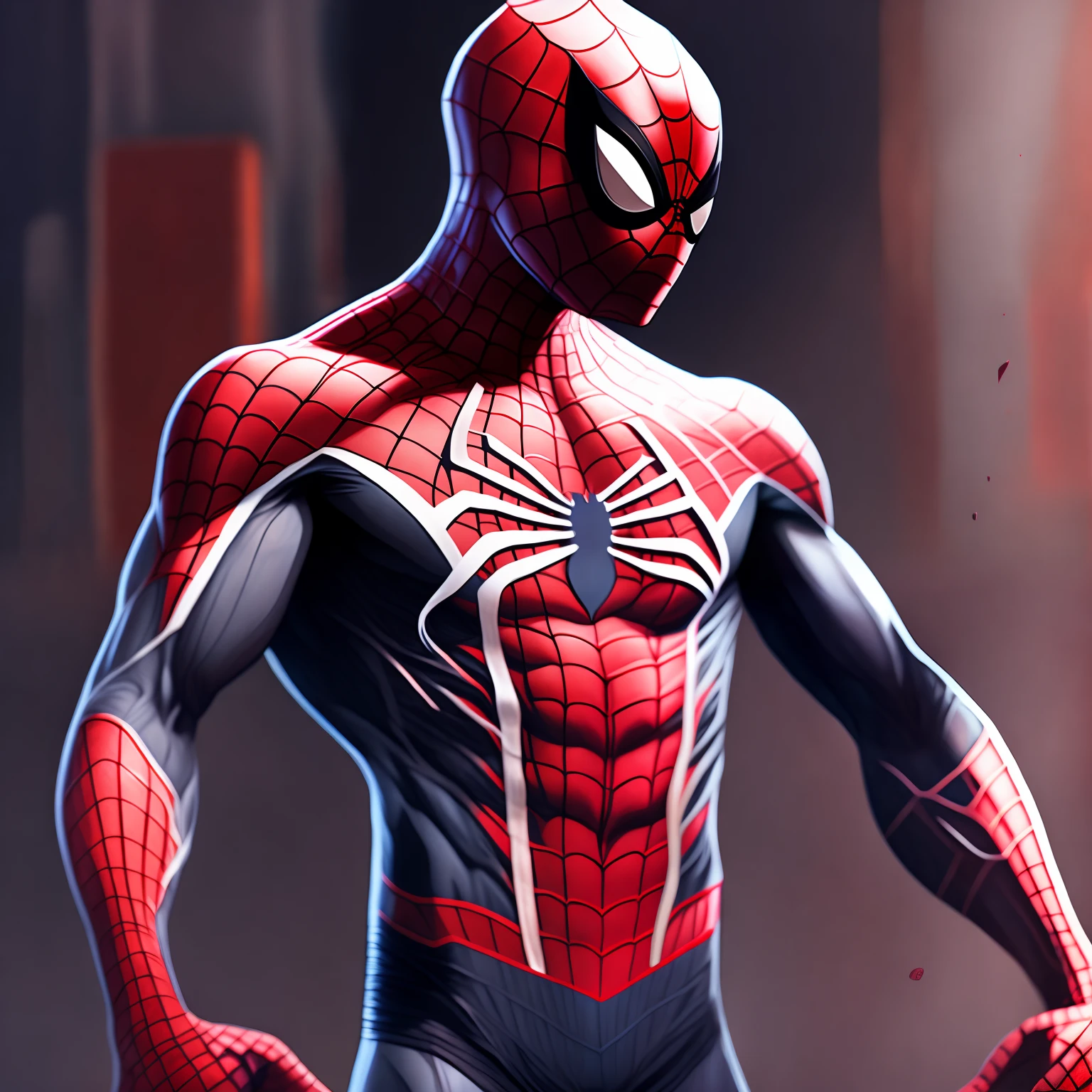 Spider man  art, highly detailed, complete body composition, fanart,  8k.