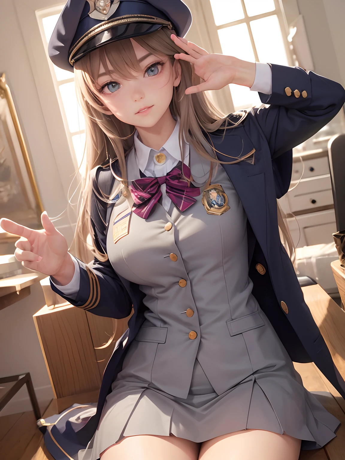 realistic, masterpiece, best quality, daily life in wizard school,Youthful and Lovely, JK Uniform