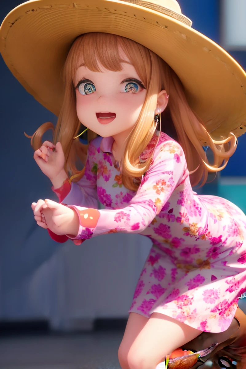 a Super cute girl ,Wearing a floral dress,Wearingboots,Wearing a hat and earphones，big wateryeyes,full body,looking at viewer,open hands，MDclothing, clothing wrinkles，clean，a Super cute girl ,Wearing a floral dress,Wearingboots,Wearing a hat and earphones，big wateryeyes,full body,looking at viewer,open hands，MDclothing, clothing wrinkles，clean
background,dreamy,excited,super cute girl lP by popmart ,high detail ,hyper quality,Bright color,mockupblind box toy,disney style ,fine luster,3D render,ocrender,best quality ,bright,front lighting,Face Shot,fineluster,ultra detoiled , 8k,