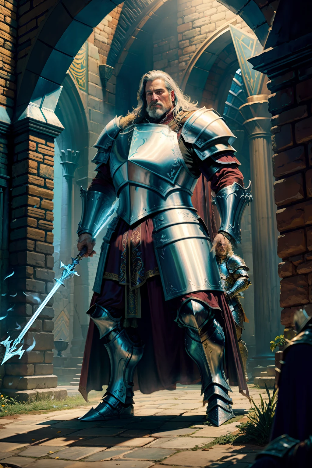 Big magician in armor, big scene
Paladin in armor, very, very big scene